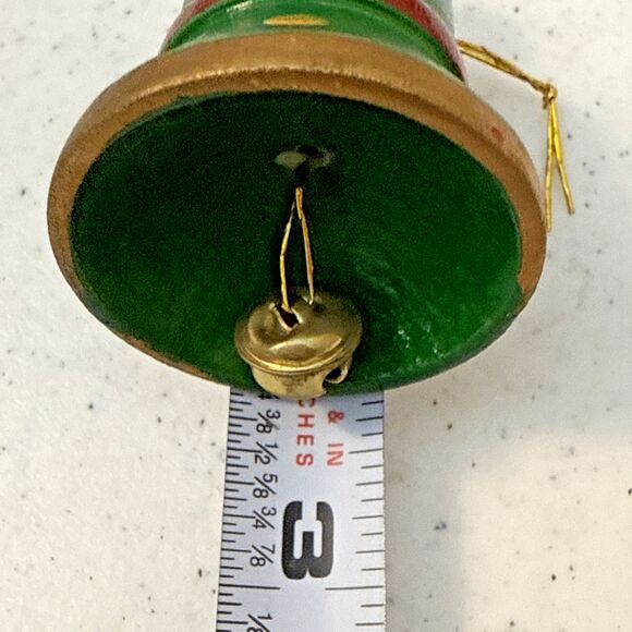 Vtg Wooden Christmas Ornament 8 Lot Rocking Horse Nutcracker Bell Bear Tree - Picture 14 of 16